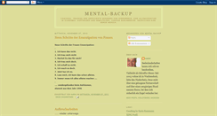 Desktop Screenshot of mental-backup.blogspot.com