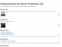 Tablet Screenshot of despenalizacinabortoterapeutico.blogspot.com