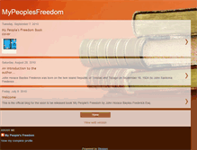 Tablet Screenshot of mypeoplesfreedom.blogspot.com