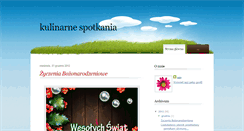 Desktop Screenshot of kulinarnespotkania.blogspot.com