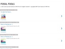 Tablet Screenshot of fossilfoolscomicstrip.blogspot.com
