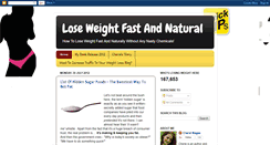 Desktop Screenshot of loseweightfastandnatural.blogspot.com