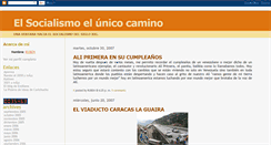 Desktop Screenshot of elsocialismoelunicocamino.blogspot.com