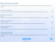 Tablet Screenshot of physicalfitnessguide.blogspot.com