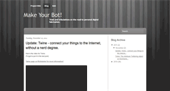 Desktop Screenshot of makeyourbot.blogspot.com