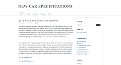 Desktop Screenshot of newcarspec.blogspot.com