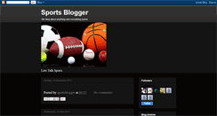 Desktop Screenshot of isyssports.blogspot.com