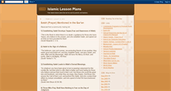 Desktop Screenshot of islamic-lesson-plans.blogspot.com