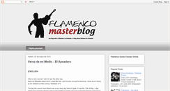 Desktop Screenshot of flamencomasterclass.blogspot.com