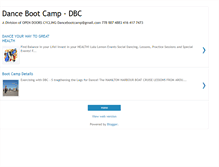 Tablet Screenshot of dancebootcamp.blogspot.com