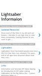 Mobile Screenshot of lightsaber-information.blogspot.com