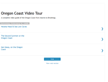 Tablet Screenshot of oregoncoastvideo.blogspot.com