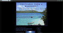 Desktop Screenshot of postcards-from-a-wanderer.blogspot.com