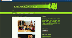 Desktop Screenshot of kmamkkonyvtar.blogspot.com