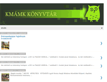 Tablet Screenshot of kmamkkonyvtar.blogspot.com