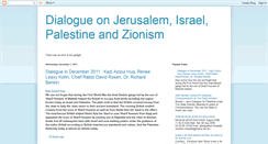 Desktop Screenshot of dialogue-on-palestine.blogspot.com
