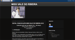 Desktop Screenshot of missvaledoribeira.blogspot.com