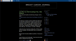 Desktop Screenshot of breastcancerjournal.blogspot.com