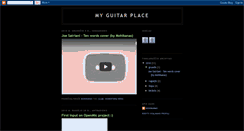 Desktop Screenshot of myguitarplace.blogspot.com