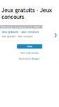 Mobile Screenshot of jeux-gratuits-jeux-concours.blogspot.com