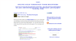 Desktop Screenshot of geldverdienenonlinevoorbeginners.blogspot.com