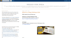 Desktop Screenshot of design-for-india.blogspot.com