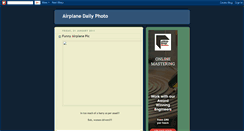 Desktop Screenshot of airplanedailyphoto.blogspot.com