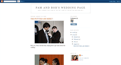 Desktop Screenshot of pamandbobsweddingpage.blogspot.com