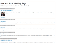 Tablet Screenshot of pamandbobsweddingpage.blogspot.com