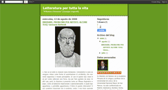 Desktop Screenshot of letteraturatuttalavita.blogspot.com