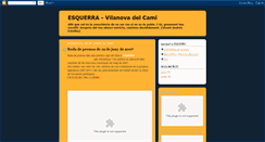 Desktop Screenshot of esquerra-vilanovadelcami.blogspot.com