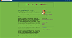 Desktop Screenshot of decoupageanddemitasse.blogspot.com