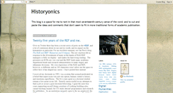 Desktop Screenshot of historyonics.blogspot.com