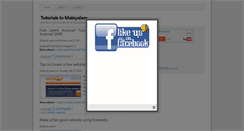 Desktop Screenshot of malayalamtutorials.blogspot.com