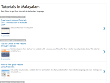 Tablet Screenshot of malayalamtutorials.blogspot.com