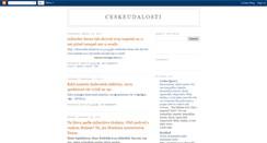 Desktop Screenshot of ceskeudalosti.blogspot.com