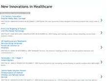 Tablet Screenshot of newinnovationsinhealthcare.blogspot.com