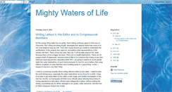 Desktop Screenshot of mightywatersoflife.blogspot.com