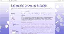 Desktop Screenshot of aminesghir.blogspot.com