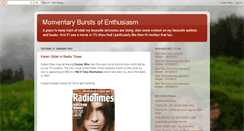 Desktop Screenshot of burstsofenthusiasm.blogspot.com