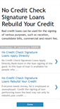 Mobile Screenshot of nocreditchecksignatureloan.blogspot.com