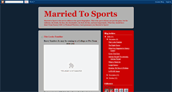 Desktop Screenshot of marriedtosports.blogspot.com