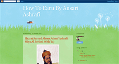 Desktop Screenshot of howtoearnbyansariashrafi.blogspot.com