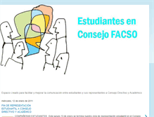 Tablet Screenshot of estudiantesenconsejofacso.blogspot.com