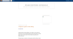 Desktop Screenshot of film-editing-schools.blogspot.com