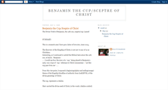 Desktop Screenshot of benjaminthecupsceptreofchrist.blogspot.com