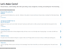 Tablet Screenshot of letsmakecents.blogspot.com