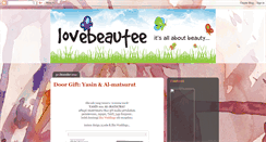Desktop Screenshot of lovebeautee.blogspot.com