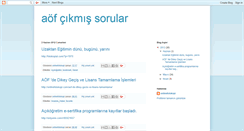 Desktop Screenshot of aof-cikmis-sorulari.blogspot.com