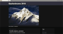 Desktop Screenshot of gasherbrums2010.blogspot.com